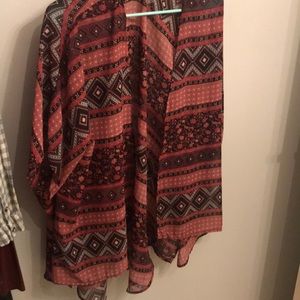 Sheer summer cardigan.